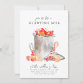 Uitnodigingen van Crawfish Boil | Boil voor de vis (Voorkant)