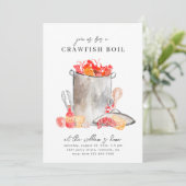 Uitnodigingen van Crawfish Boil | Boil voor de vis (Staand voorkant)