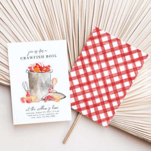 Uitnodigingen van Crawfish Boil | Boil voor de vis