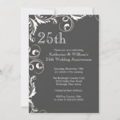 Uitnodigingen van de 25e bruiloft Jubileum Partij (Voorkant)