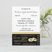 Uitnodigingen van de 50e Jubileum partij (Staand voorkant)