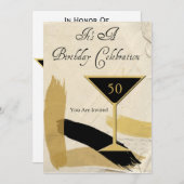 Uitnodigingen van de 50e verjaardag van de hedenda (Voorkant / Achterkant)