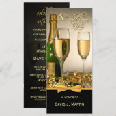 Uitnodigingen van de 60e verjaardag van de verjaar (Voorkant / Achterkant)