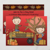 Uitnodigingen van de Autonome Partij van Hay Ride (Voorkant / Achterkant)