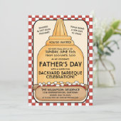 Uitnodigingen van de Barbeque Party (Staand voorkant)