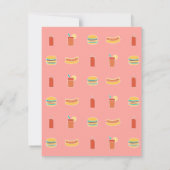 Uitnodigingen van de BBQ Housewarming Party (Achterkant)