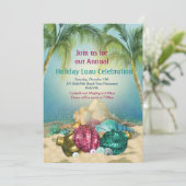 Uitnodigingen van de Beach Party van Holiday Luau (Staand voorkant)