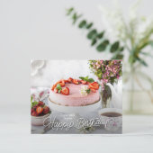 Uitnodigingen van de Birthday Cake Party over de b (Staand voorkant)