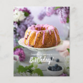 Uitnodigingen van de Birthday Cake Party over de b (Voorkant)