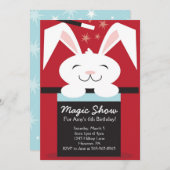 Uitnodigingen van de Birthday-partij van het Magic (Voorkant / Achterkant)