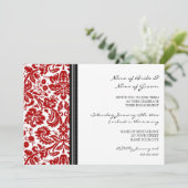 Uitnodigingen van de Black Red Pattern Engagement  (Staand voorkant)