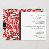 Uitnodigingen van de Black Red Pattern Engagement  (Voorkant / Achterkant)