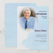 Uitnodigingen van de blauwe fotogroep (Voorkant / Achterkant)