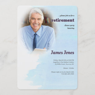 Uitnodigingen van de blauwe fotogroep