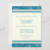 Uitnodigingen van de blauwgroen Floral Foto Engage (Voorkant)