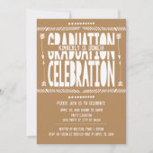 Uitnodigingen van de Boho Graduation Party (Voorkant)