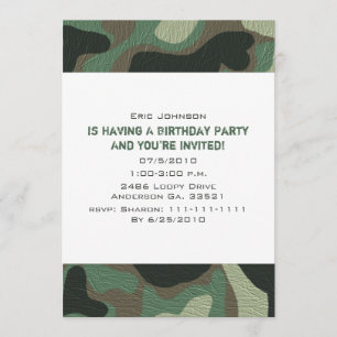 Uitnodigingen van de Camouflage Partij
