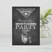 Uitnodigingen van de Chalkboard Housewarming Party (Staand voorkant)