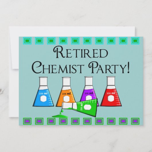 Uitnodigingen van de Chemistische Partij in ruste (Voorkant)