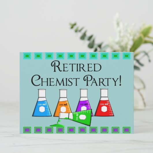 Uitnodigingen van de Chemistische Partij in ruste (Staand voorkant)