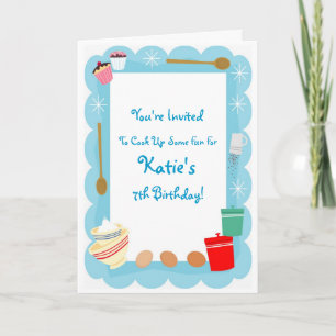 Uitnodigingen van de Coking Party van kind
