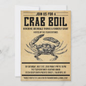 Uitnodigingen van de  Crab Boil Party (Voorkant)