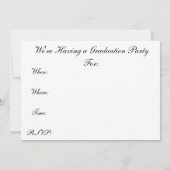 Uitnodigingen van de Dental Hygienist Graduation P (Achterkant)