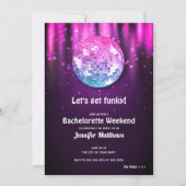 Uitnodigingen van de Disco Bachelorette Party (Voorkant)