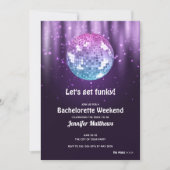 Uitnodigingen van de Disco Bachelorette Party (Voorkant)