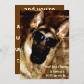 Uitnodigingen van de Duitse partij Shepherd (Voorkant / Achterkant)