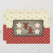 Uitnodigingen van de feestdag Cookie Baking Party (Voorkant / Achterkant)