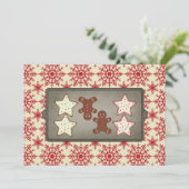 Uitnodigingen van de feestdag Cookie Baking Party (Staand voorkant)