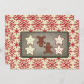 Uitnodigingen van de feestdag Cookie Baking Party (Voorkant / Achterkant)