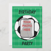 uitnodigingen van de fotopartij van het voetbal (Voorkant)