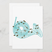 Uitnodigingen van de Franse Hoorn (Voorkant / Achterkant)