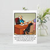 Uitnodigingen van de Funny Retirement Party (Staand voorkant)