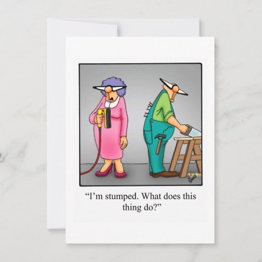 Uitnodigingen van de Funny Wedding Jubileum Party (Voorkant)