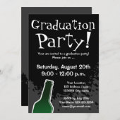 Uitnodigingen van de graduatiepartij | Aangepaste (Voorkant / Achterkant)