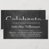 Uitnodigingen van de Graduation Party van Chalkboa (Voorkant / Achterkant)