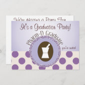 Uitnodigingen van de Graduation Party van de apoth (Voorkant / Achterkant)