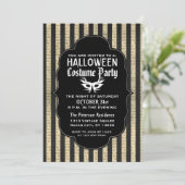 Uitnodigingen van de  Grunge Halloween Costume Par (Staand voorkant)