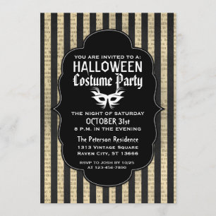 Uitnodigingen van de Grunge Halloween Costume Par