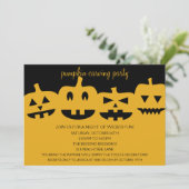 Uitnodigingen van de Halloween Pumpkin Carving Par (Staand voorkant)
