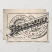 Uitnodigingen van de hoogste  Pensioenpartij (Voorkant / Achterkant)