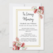 Uitnodigingen van de Memorial Service | Waterverf  (Voorkant)