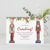 Uitnodigingen van de Nutcrackers Holiday Party (Staand voorkant)