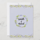 Uitnodigingen van de Paarse Floral Engagement Part (Achterkant)