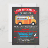 Uitnodigingen van de partij Food Truck (Voorkant)