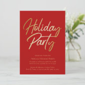 Uitnodigingen van de partij Gold en Red Sparking H (Staand voorkant)