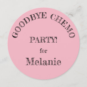 Uitnodigingen van de partij "Goodbye Chemo"
